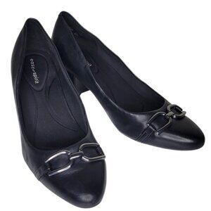 Easy Spirit Carlla Block Heel Pump Dress Shoes Cushion Womens Size 6.5 1/2 Black